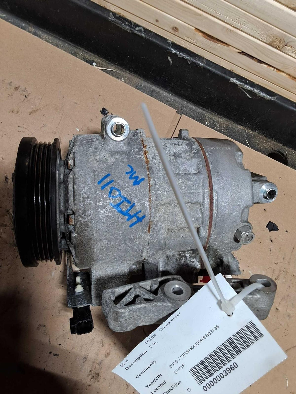 Used A/C Compressor fits: 2019 Ford Edge 2.0 Grade A