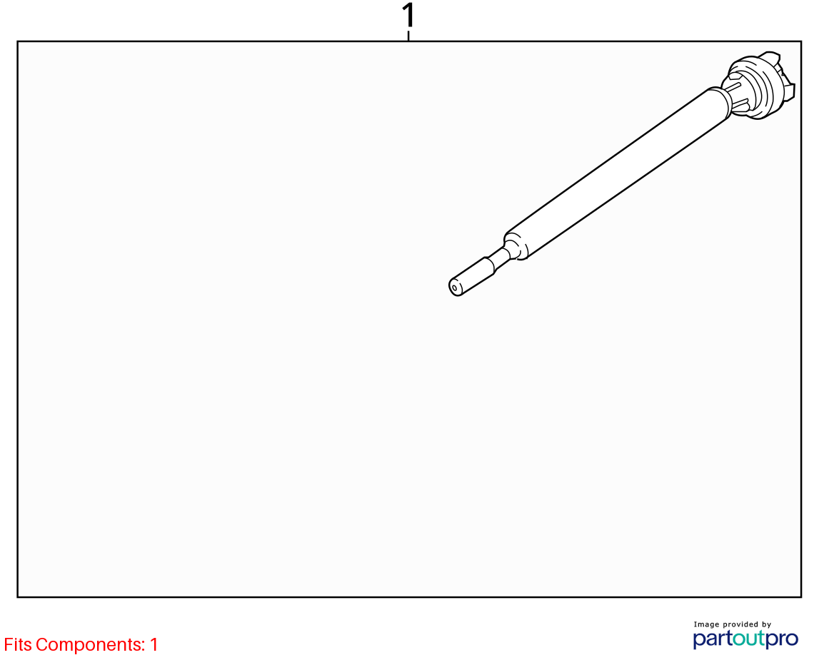 Used Front Drive Shaft Front fits: 2024 Ford F350SD PICKUP 4x4 Front Grade B