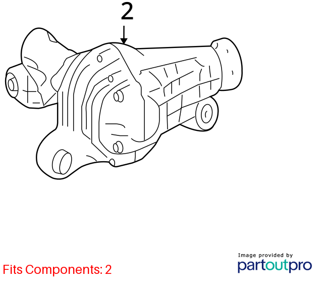 Used Differential Carrier Assembly fits: 2008 Mercedes-benz Mercedes ml-class 16