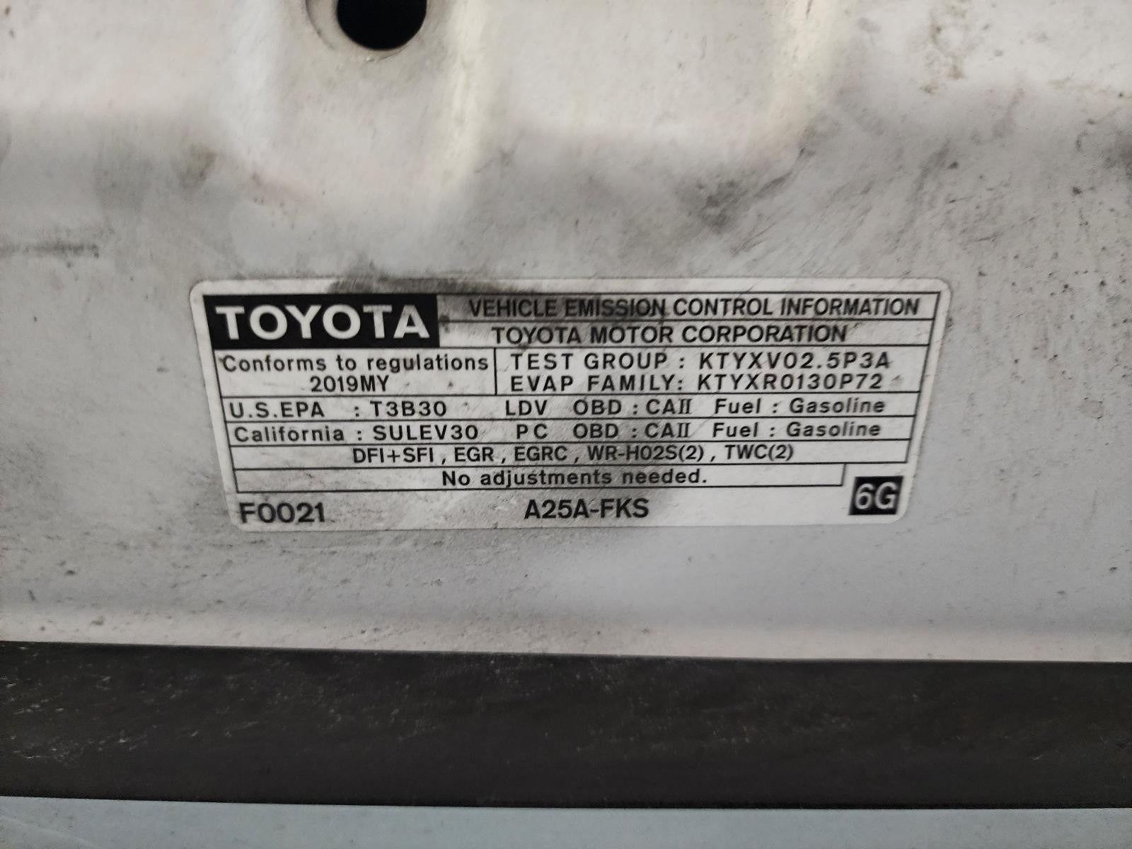Used Windshield Wiper Motor fits: 2019 Toyota Camry  Grade A