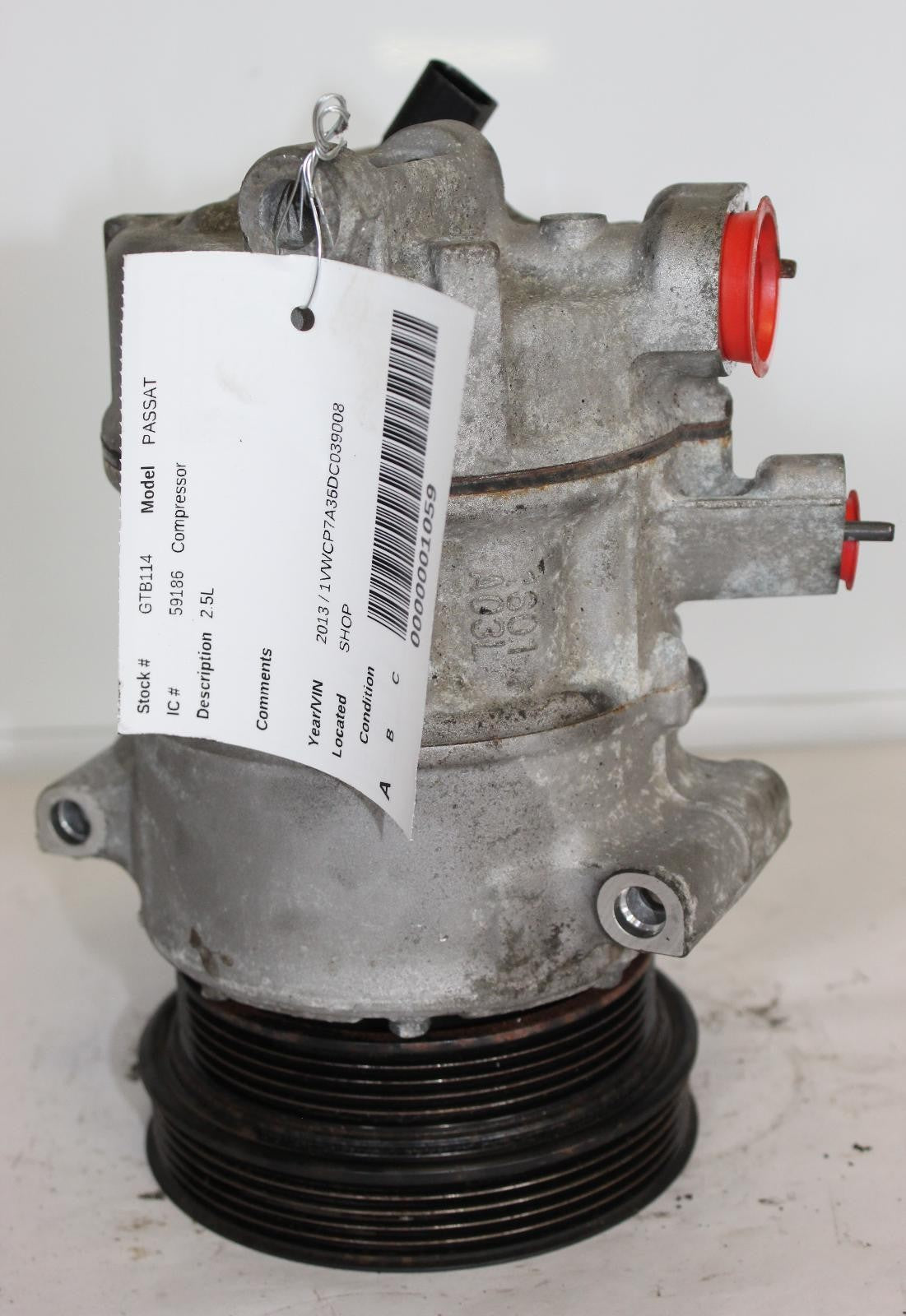 VOLKSWAGEN PASSAT Compressor 2.5L 13 14