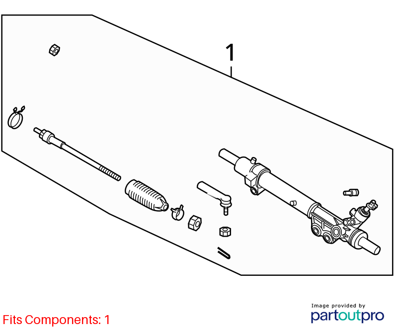 Used Rack and Pinion Assembly fits: 2005 Nissan Armada Power Rack and Pinion Gra
