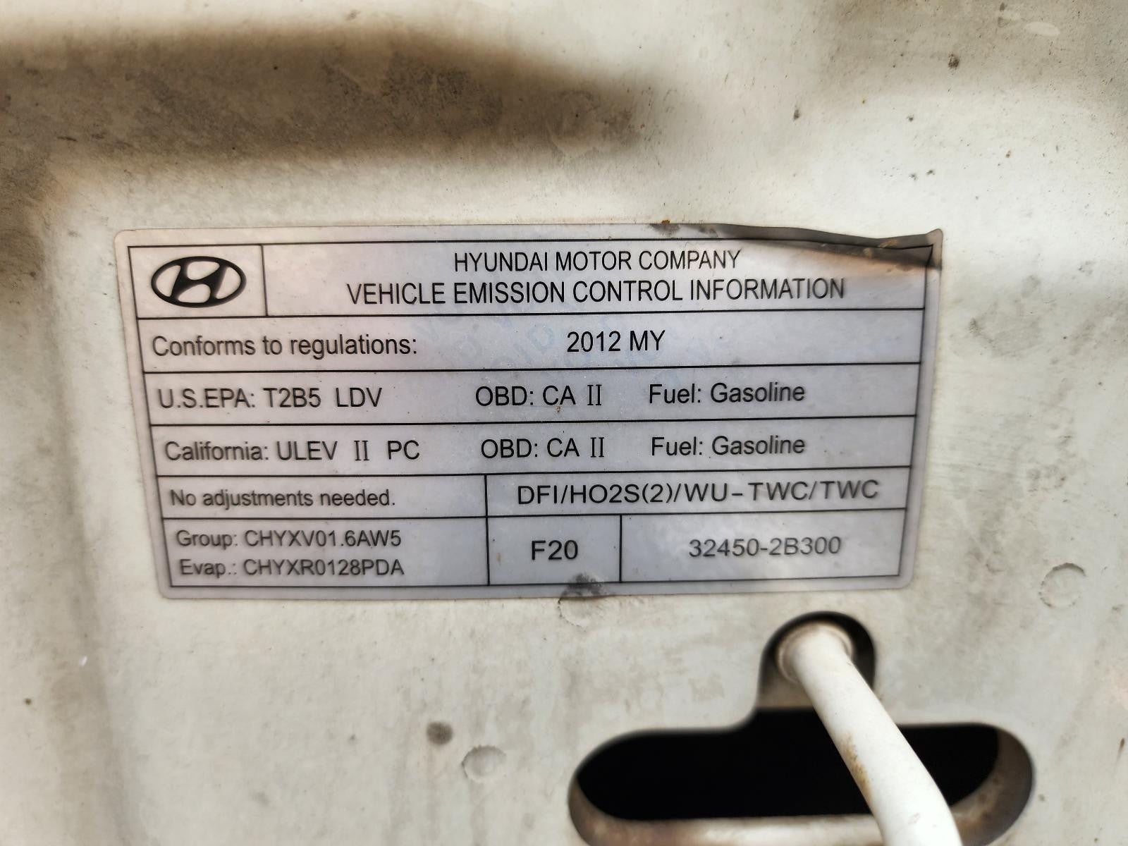 Used Left Door Mirror fits: 2012 Hyundai Veloster Power L. glass roof heated w/o