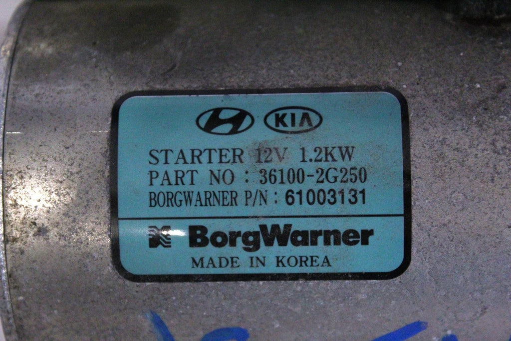 Used Starter Motor fits: 2018 Hyundai Sonata SWB Sport ID 361002G210 Grade A