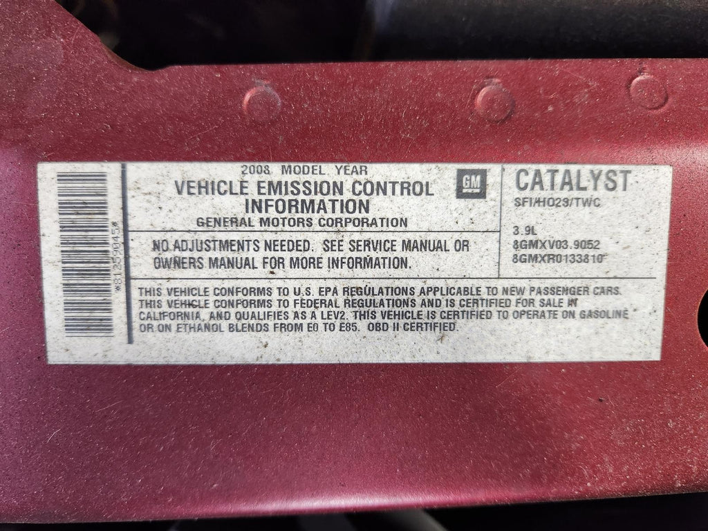 Used Steering Column fits: 2008 Chevrolet Impala Floor Shift Grade A
