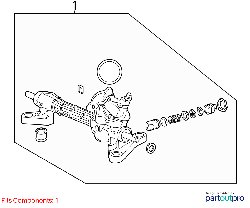 Used Rack and Pinion Assembly fits: 2016 Honda Cr-v Power Rack and Pinion electr