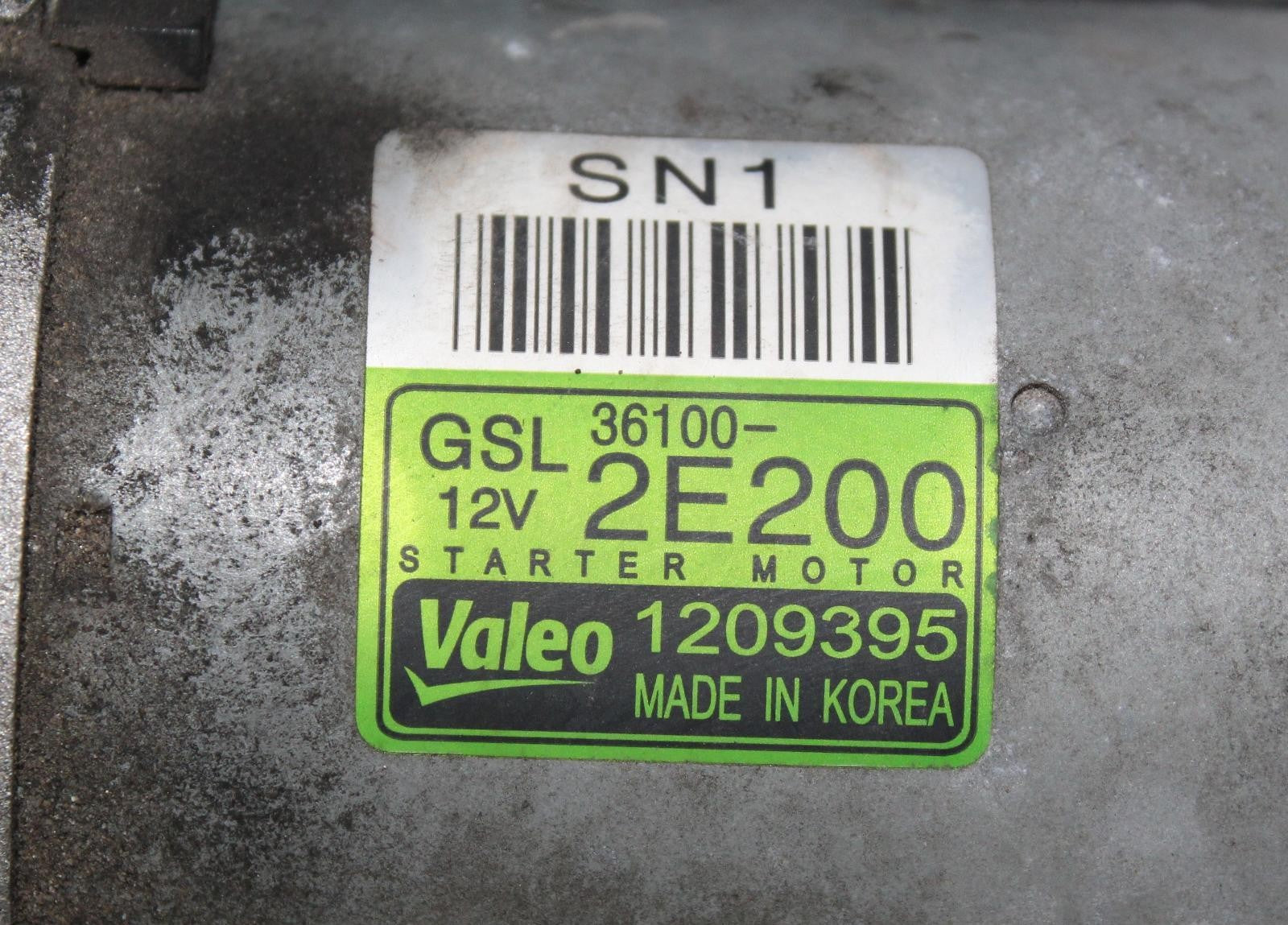HYUNDAI KONA Starter Motor 2.0L 18 19 20 21