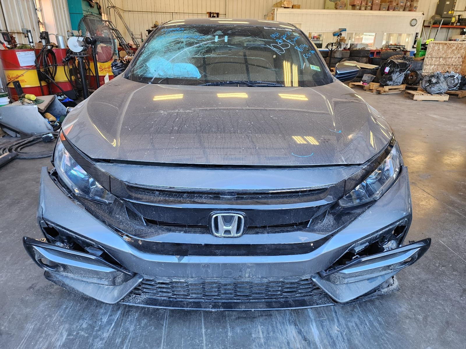 Used Steering Column fits: 2021 Honda Civic w/rear wiper Hatchback keyless ignit