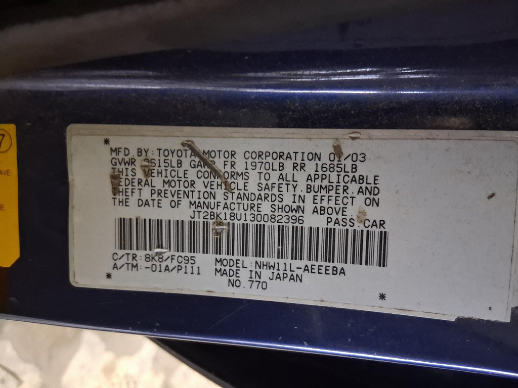 Used Engine Coolant Reservoir fits: 2003 Toyota Prius radiator Grade A
