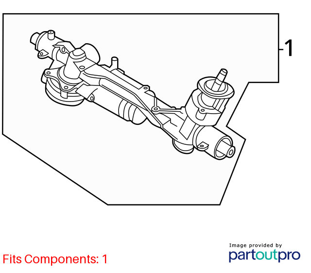 Used Rack and Pinion Assembly fits: 2021 Volkswagen Tiguan power rack and pinion