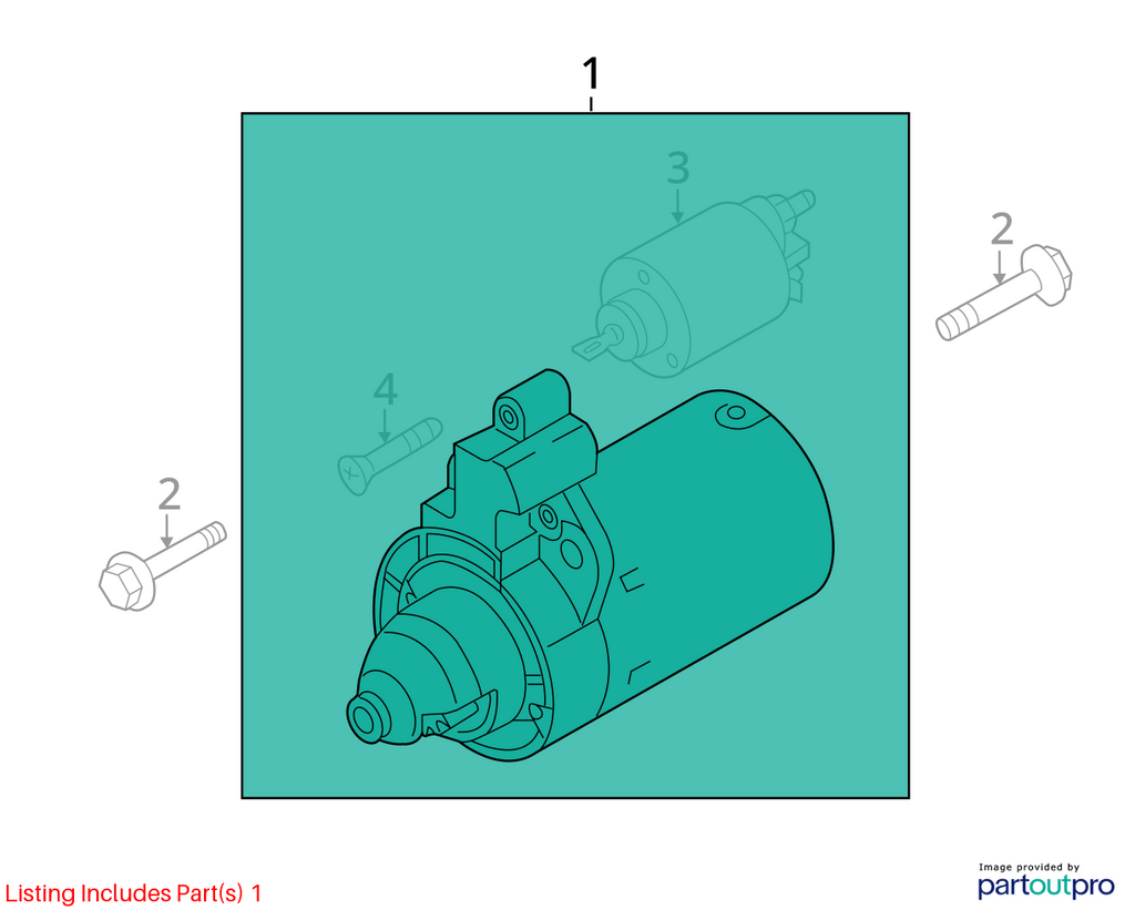 Used Starter Motor fits: 2014 Audi A4 2.0L turbo regenerative braking opt 7L1 Gr