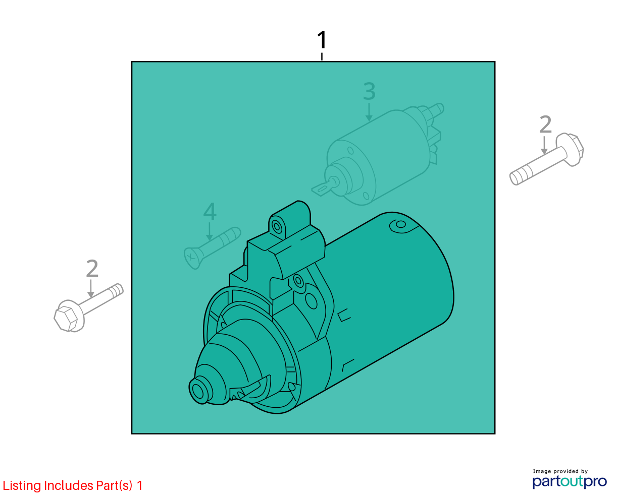 Used Starter Motor fits: 2014 Audi A4 2.0L turbo regenerative braking opt 7L1 Gr
