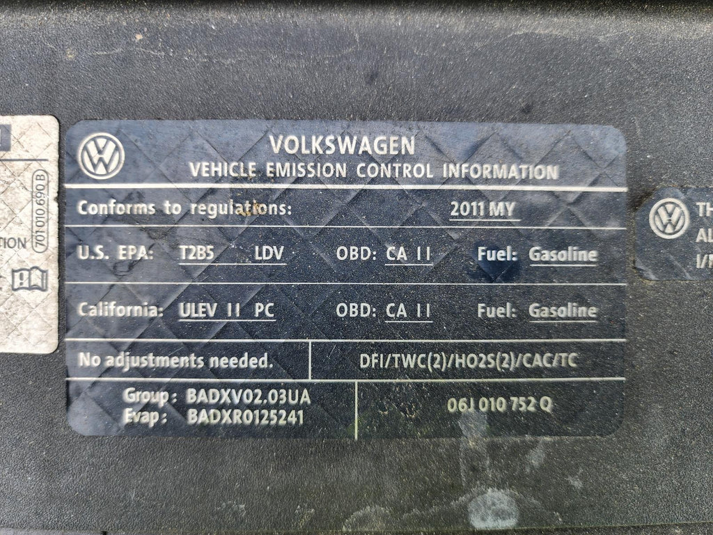 Used Automatic Transmission Assembly fits: 2011 Volkswagen Tiguan AT AWD 4Motion
