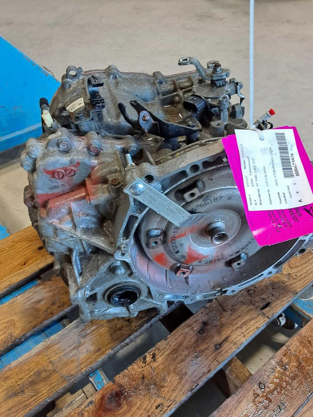 Used Automatic Transmission Assembly fits: 2016 Toyota Corolla AT FWD 1.8L CVT G