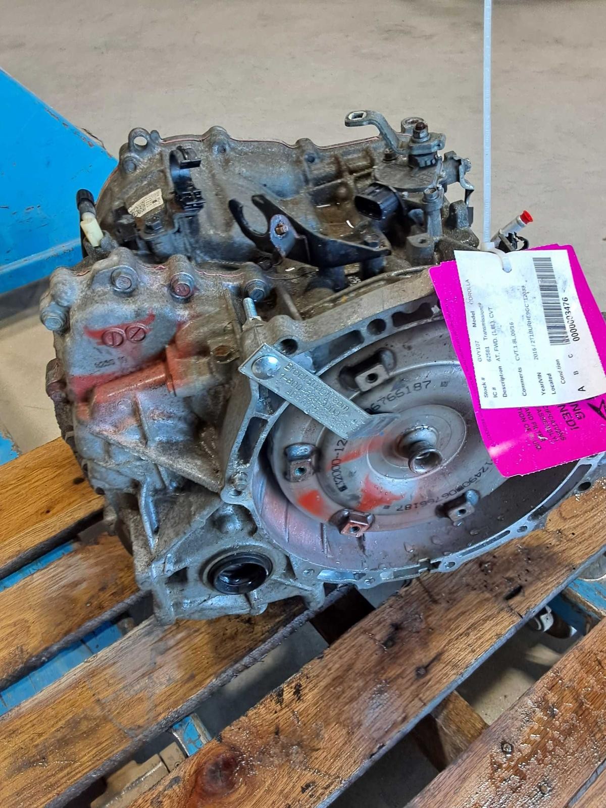 Used Automatic Transmission Assembly fits: 2016 Toyota Corolla AT FWD 1.8L CVT G
