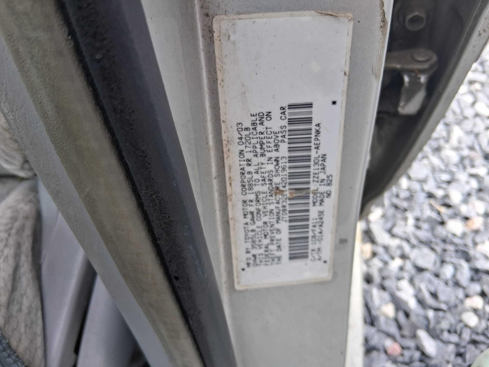 Used Right Sun Visor fits: 2004 Toyota Corolla thru 03/31/05 Right Grade A