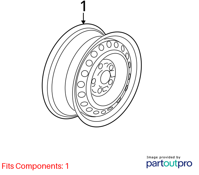 HONDA CIVIC Wheel 16x7 (steel) 25