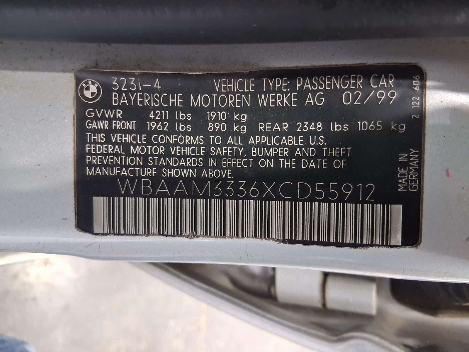 Used HVAC Blower Motor fits: 1999 Bmw 323I Sdn E46 Grade A