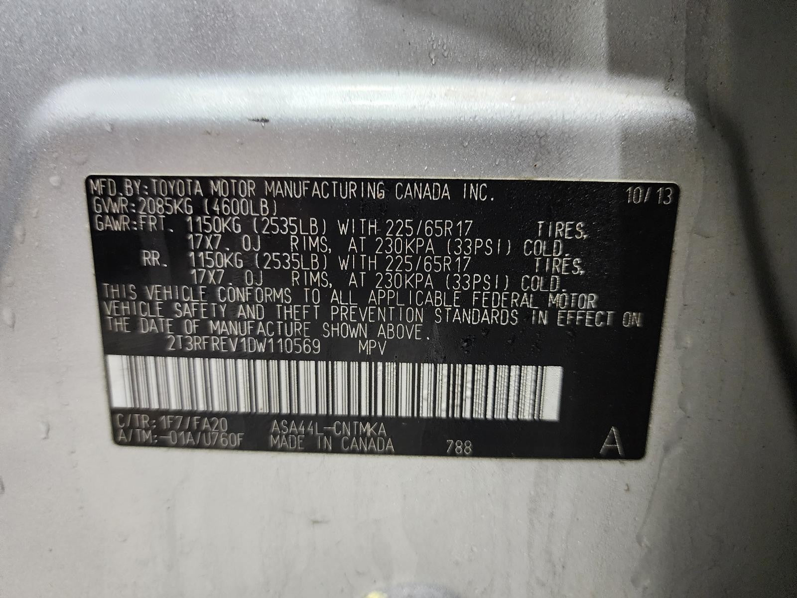 Used Alternator fits: 2013 Toyota Rav4 gasoline 100 amp AWD Grade A