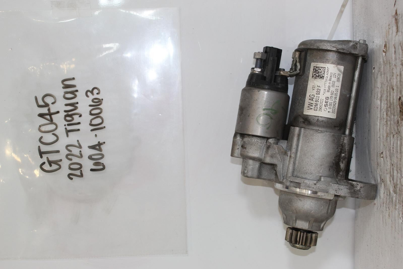 VOLKSWAGEN TIGUAN Starter Motor Bosch, ID 02M911021G 21 22 23