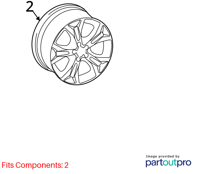 Used Wheel fits: 2013 Audi A5 18x8 alloy Grade A
