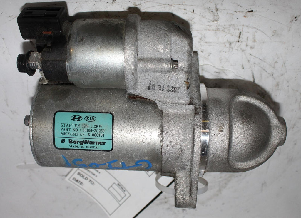 Used Starter Motor fits: 2018 Hyundai Sonata SWB Sport ID 361002G210 Grade A