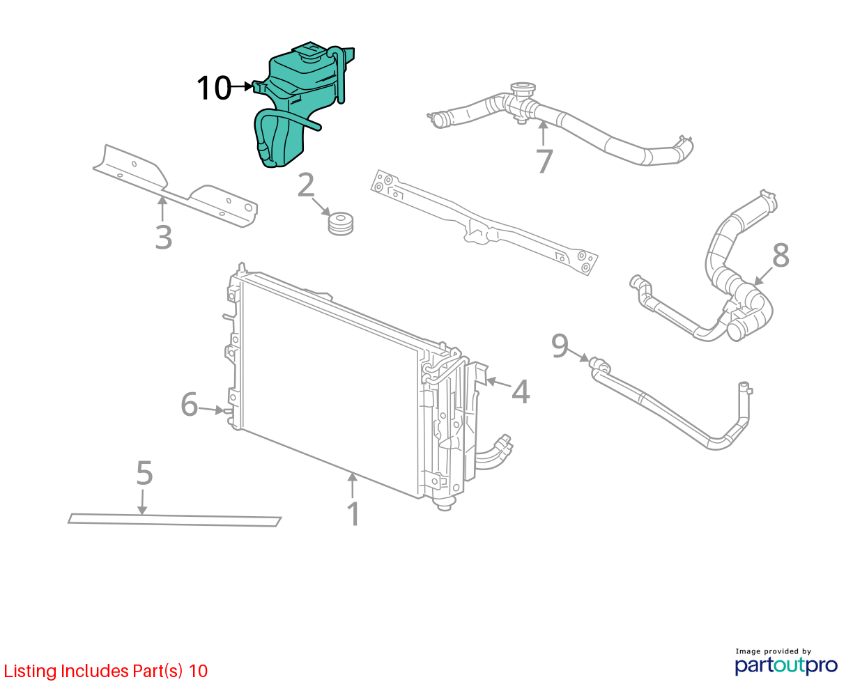 Used Engine Coolant Reservoir fits: 2011 Jeep Patriot  Grade A