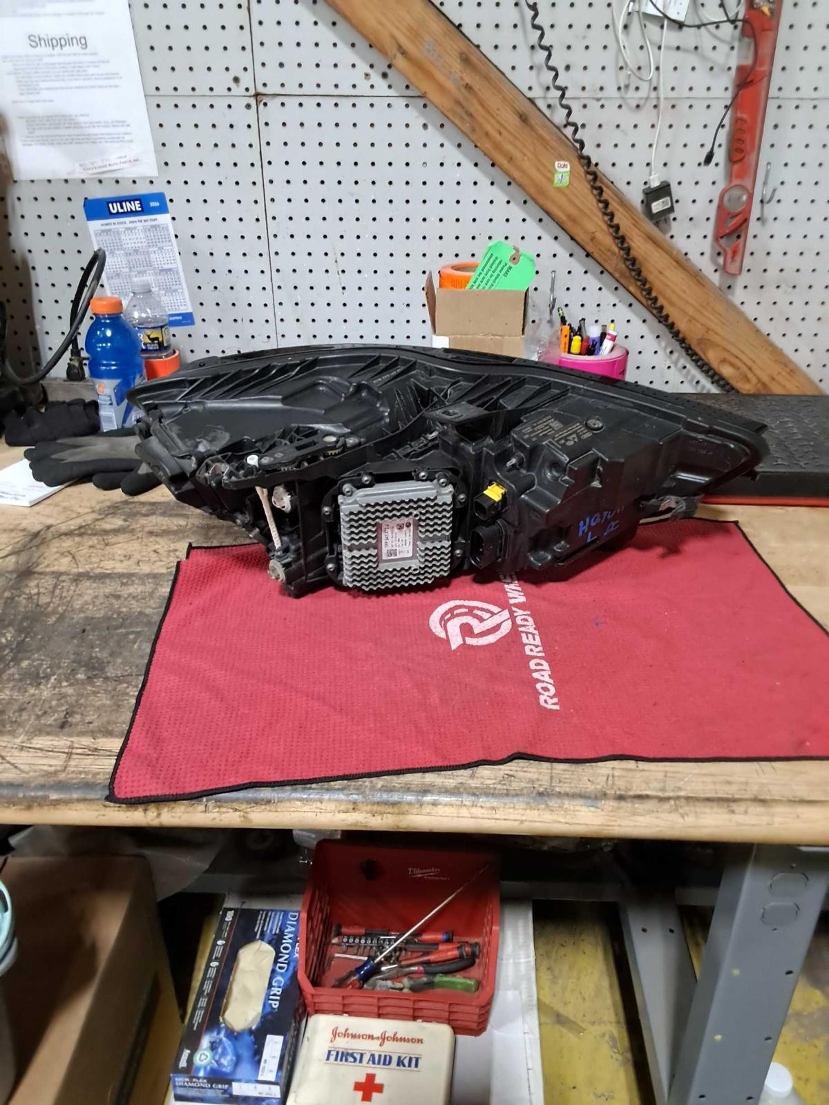 Used Left Headlight Assembly fits: 2017 Audi A6 LED Left Grade A