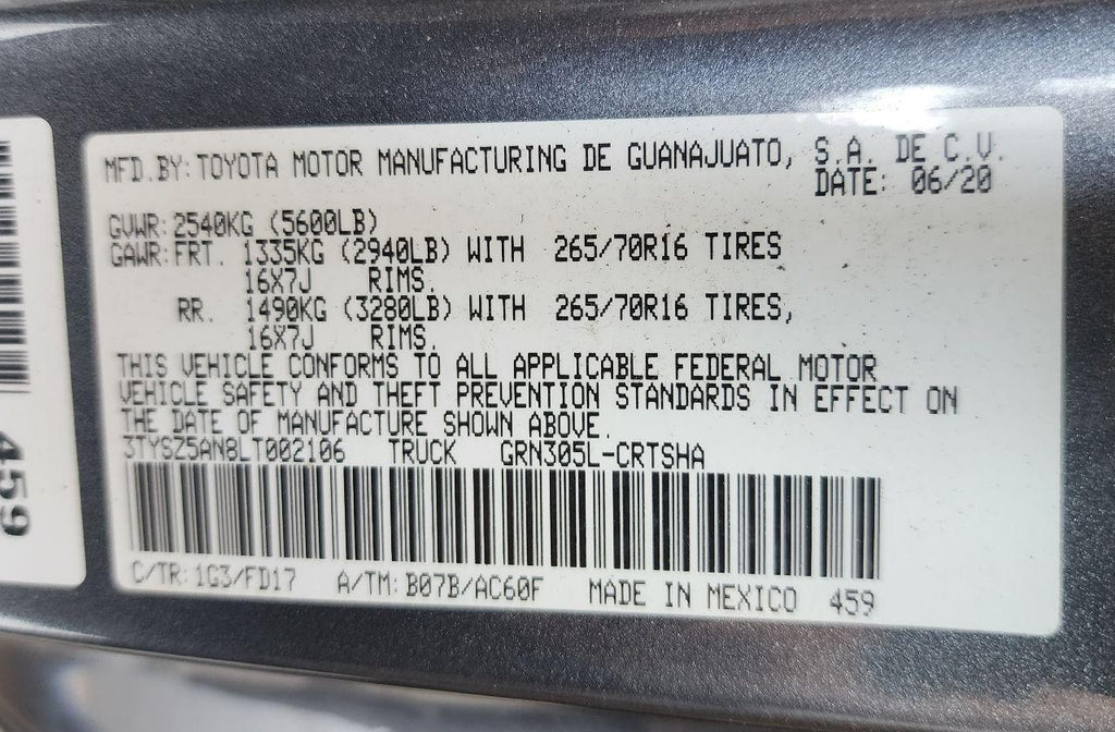 Used A/C Selector Switch fits: 2020 Toyota Tacoma ID 55900-04100-B0 Grade A