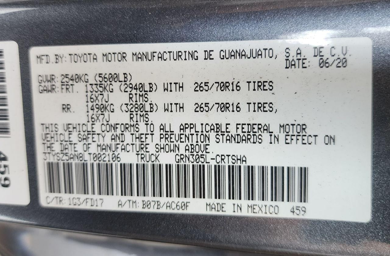 Used A/C Selector Switch fits: 2020 Toyota Tacoma ID 55900-04100-B0 Grade A