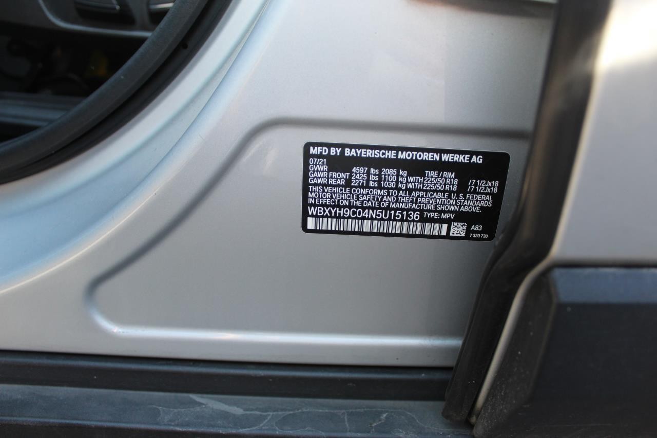 Used Left Sun Visor fits: 2022 Bmw X2 vinyl Left Grade A