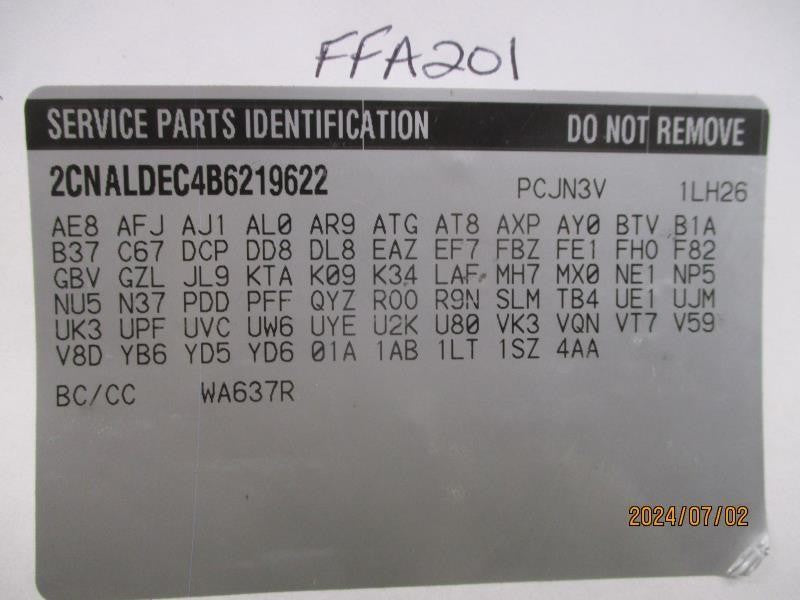 Used Automatic Transmission Assembly fits: 2011 Chevrolet Equinox AT 6 Speed opt