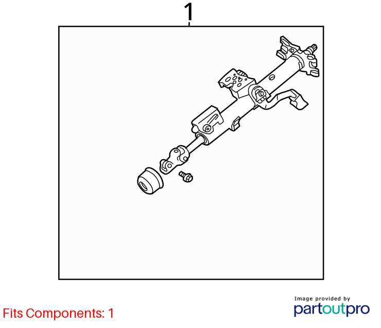 Used Steering Column fits: 2005 Toyota Camry Floor Shift North America built Gra