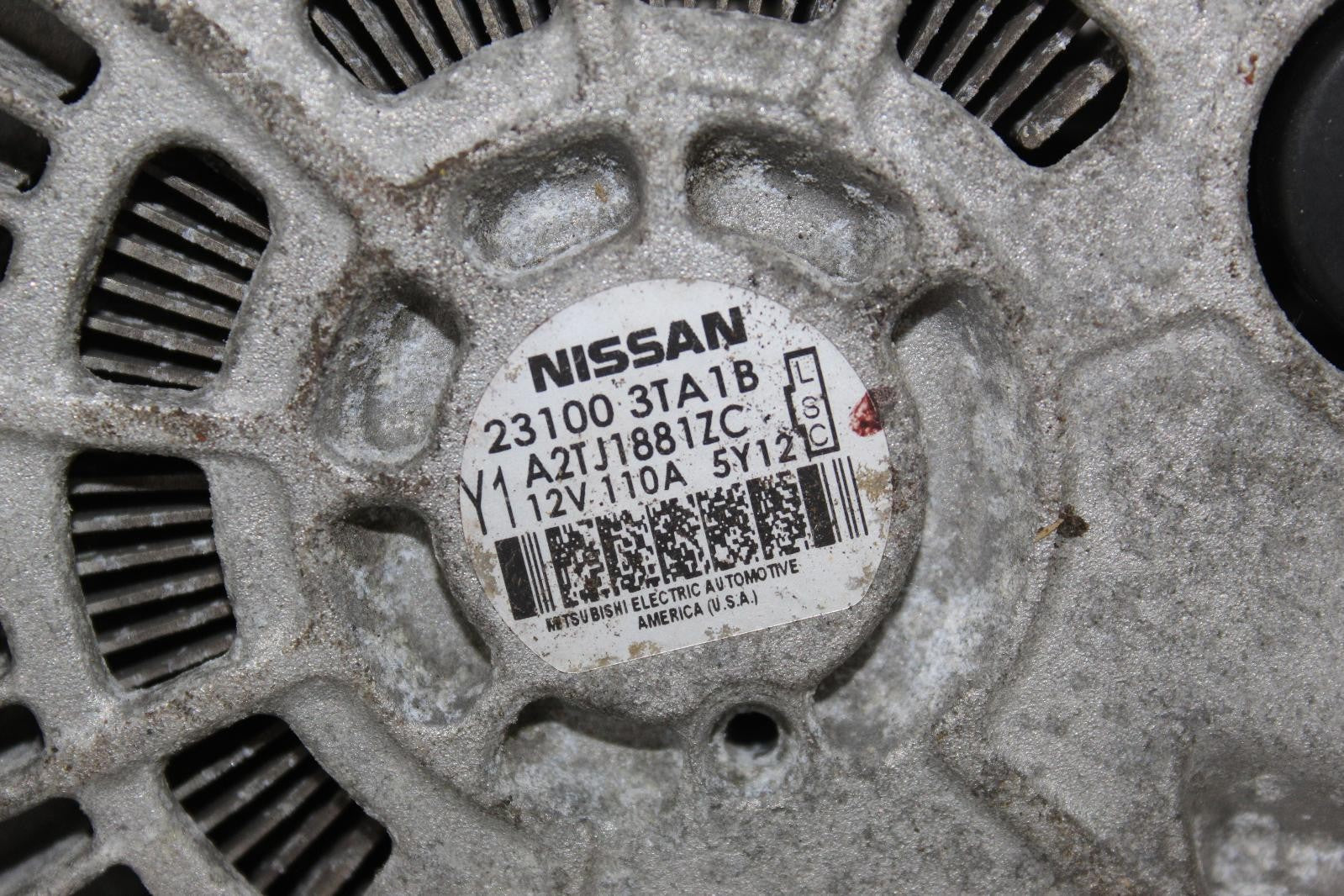 NISSAN ALTIMA Alternator 2.5L (4 cylinder) 15 16 17