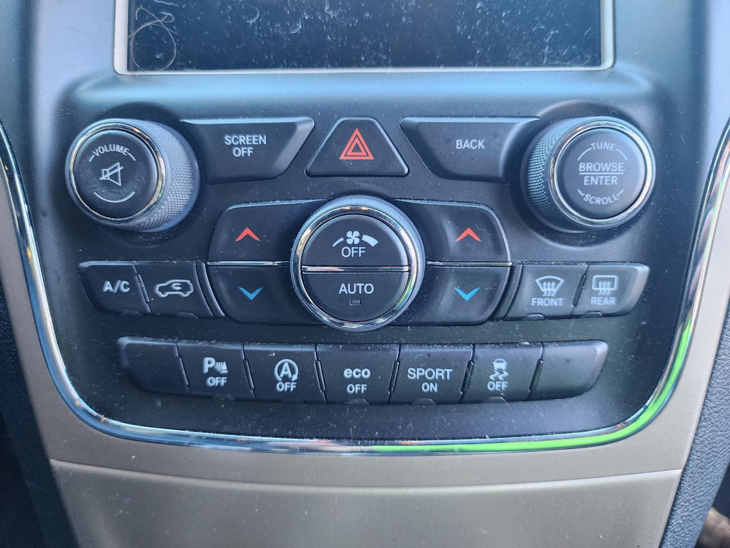 Used A/C Selector Switch fits: 2017 Jeep Grand cherokee temperature control dual