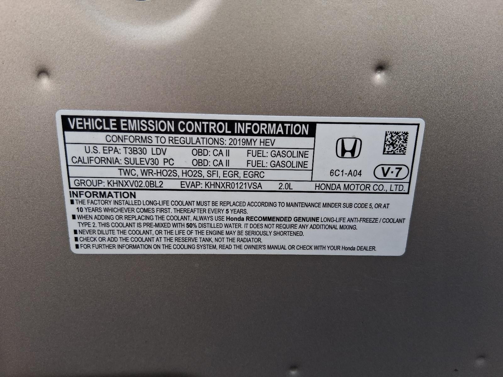 Used Rear Left Door Assembly Rear Side fits: 2019 Honda Accord Rear Left Grade A