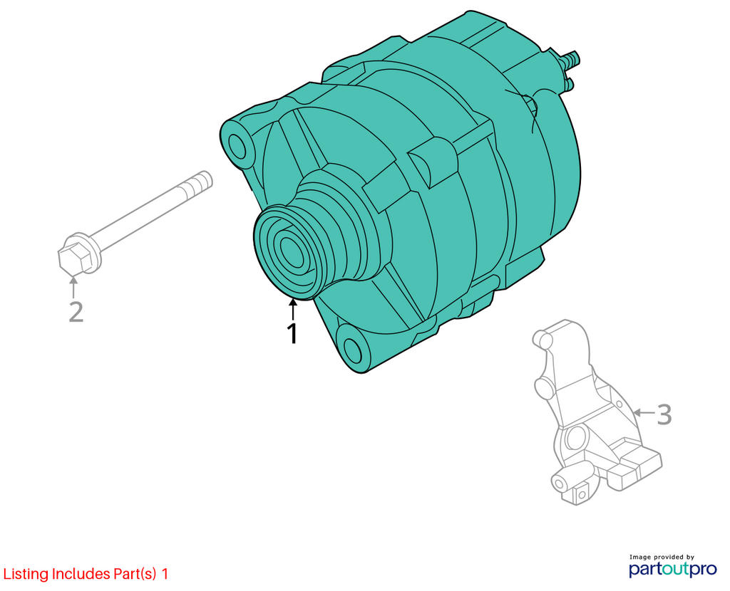 Used Alternator fits: 2023 Nissan Rogue 1.5 Grade B