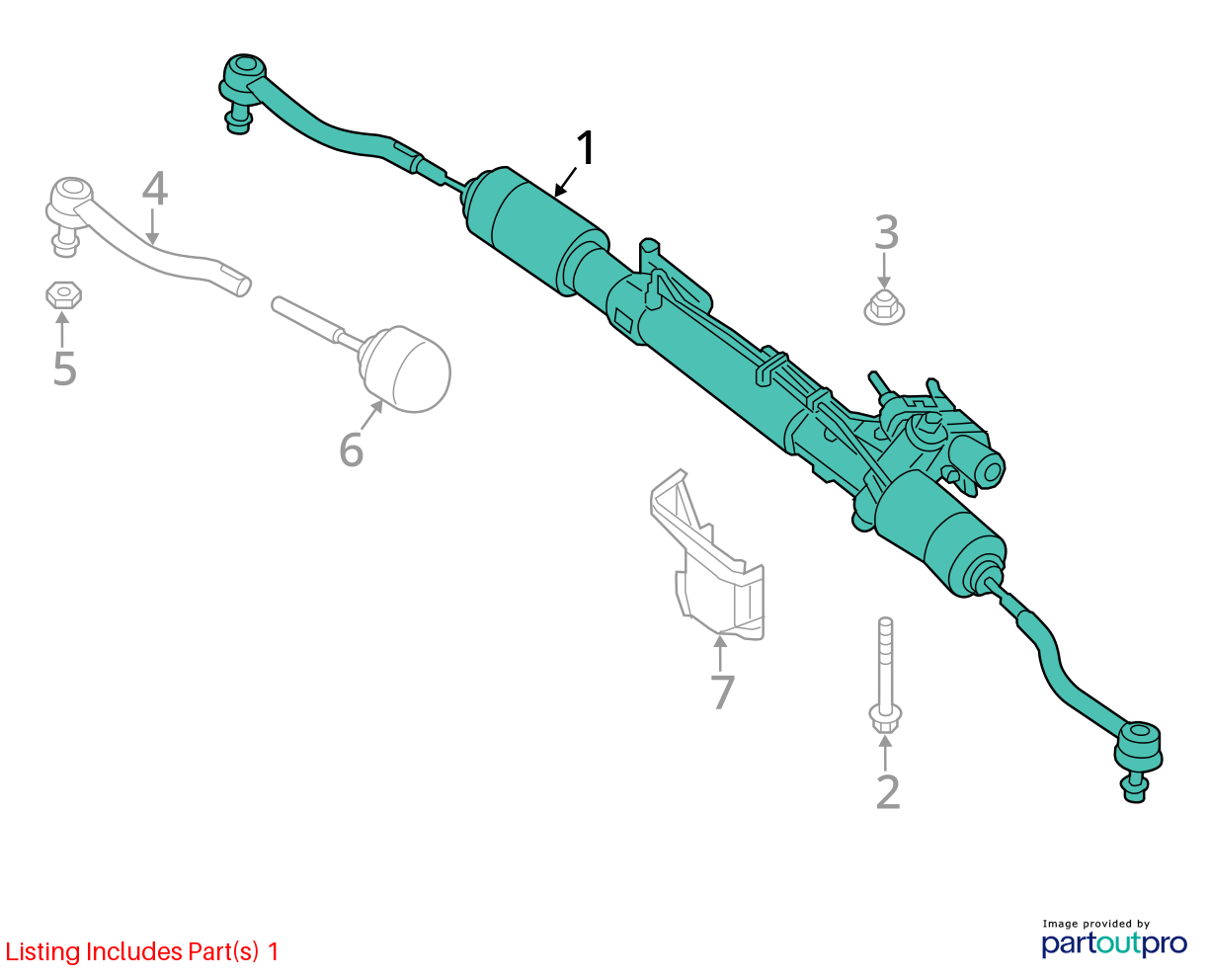 Used Rack and Pinion Assembly fits: 2019 Infiniti QX60 Power Steering electronic