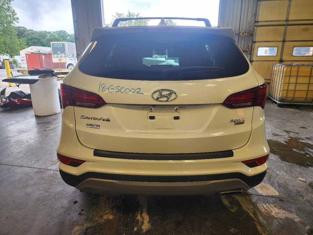 Used Left Sun Visor fits: 2018 Hyundai Santa fe roof illuminated LWB w/sunroof L