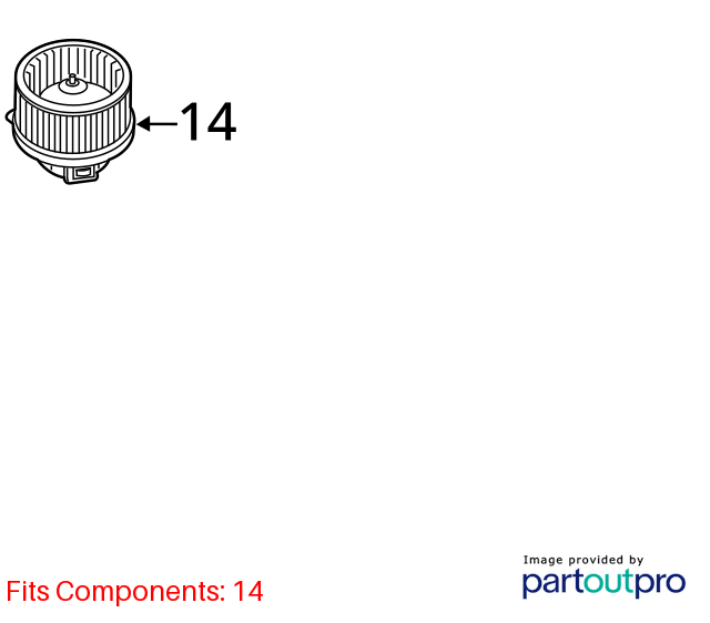 Used HVAC Blower Motor fits: 2017 Hyundai Elantra Sedan Grade A