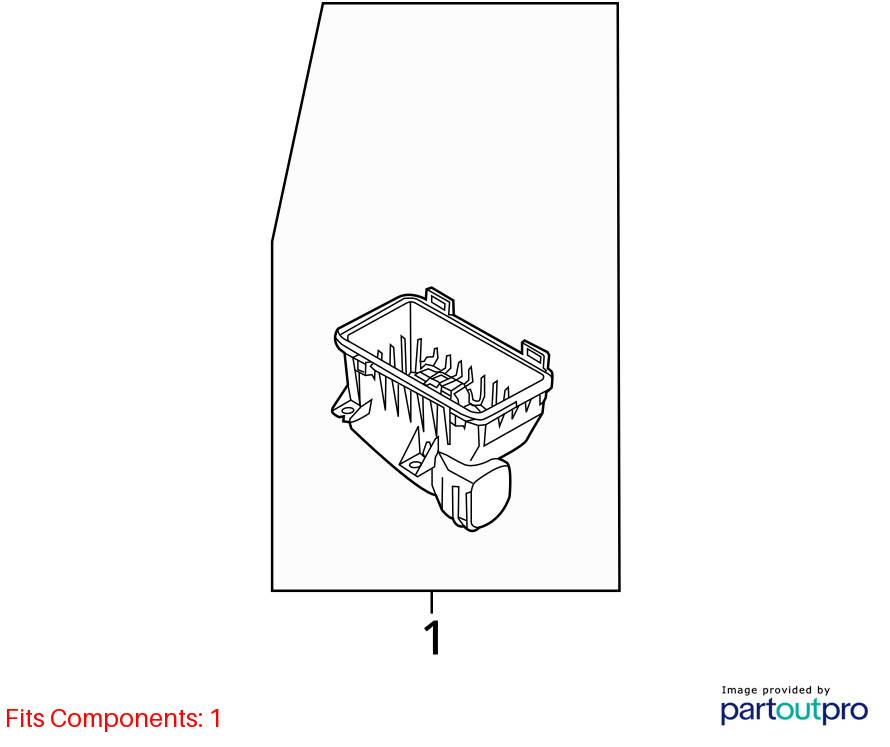 Used Air Cleaner Assembly fits: 2009 Kia Sedona assembly Grade A