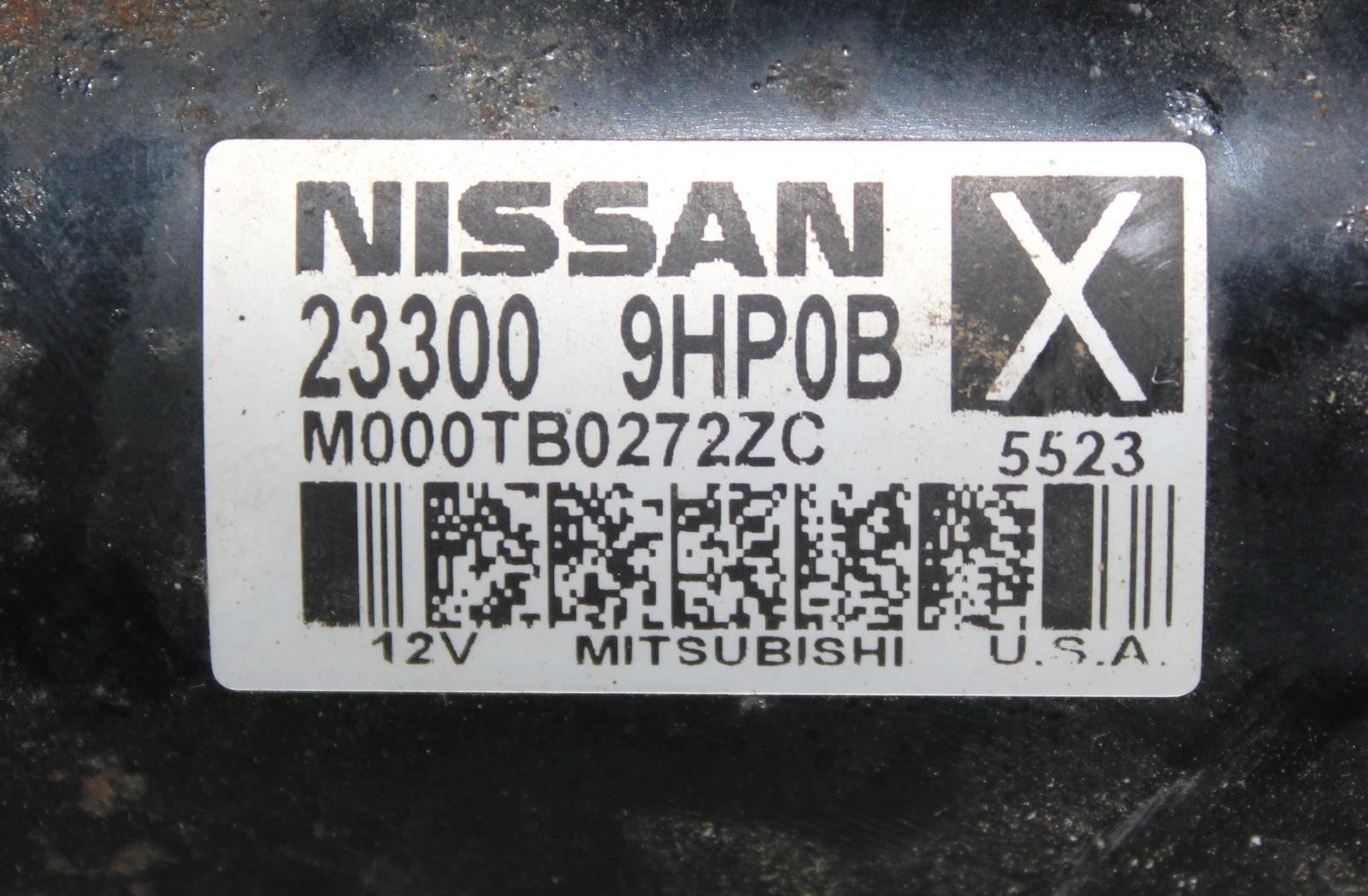Used Starter Motor fits: 2016 Nissan Maxima AT CVT Grade A