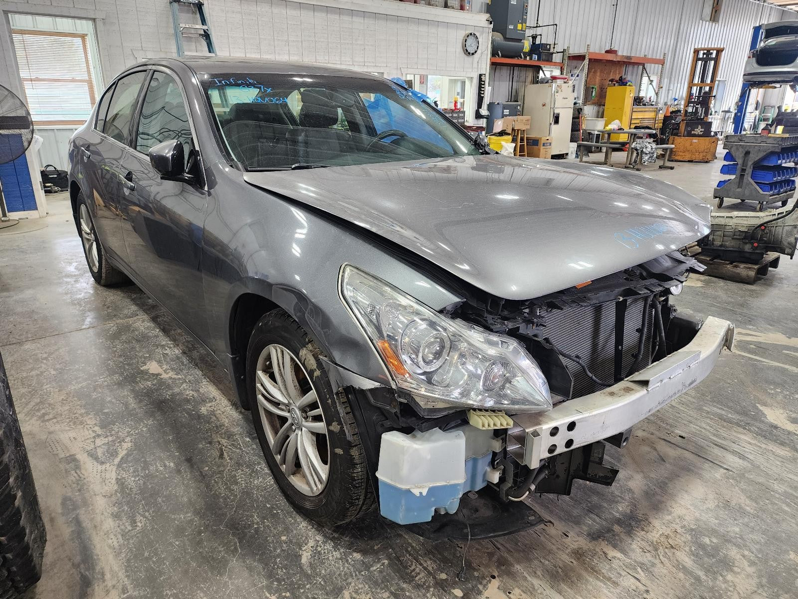 Used Steering Column fits: 2013 Infiniti G37 Floor Shift Sdn w/o rear active ste