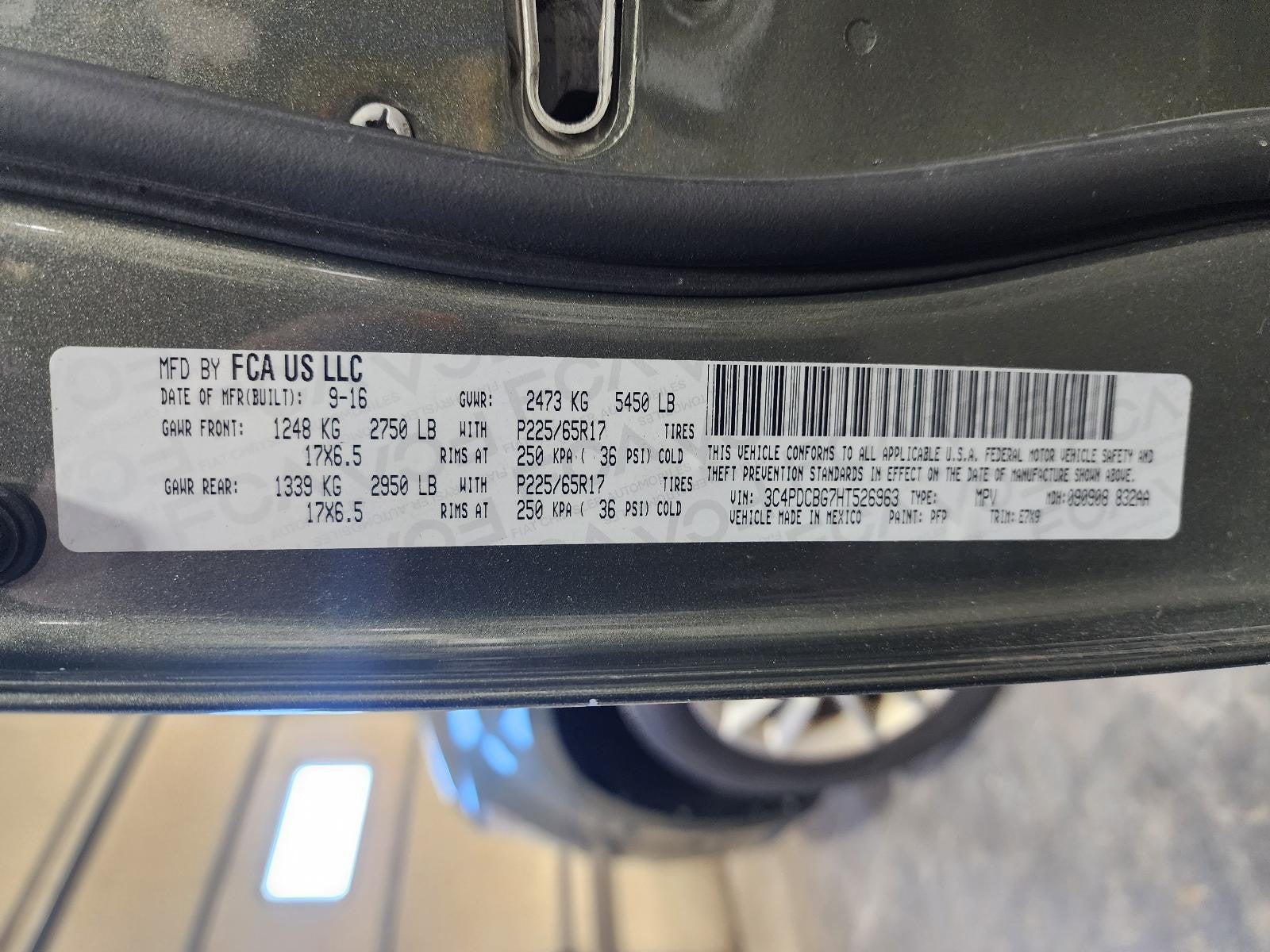 Used Engine Coolant Reservoir fits: 2017 Dodge Journey 3.6 Grade A