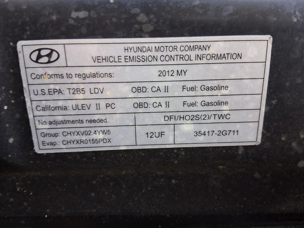 Used Engine Coolant Reservoir fits: 2012 Hyundai Sonata VIN C 8th digit GL Canad