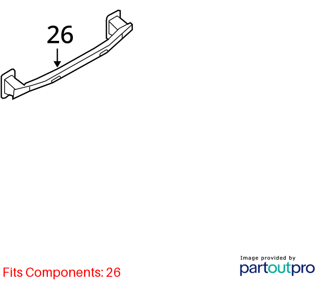 Used Rear Bumper Reinforcement Rear fits: 2007 Bmw X5 Rear Grade A