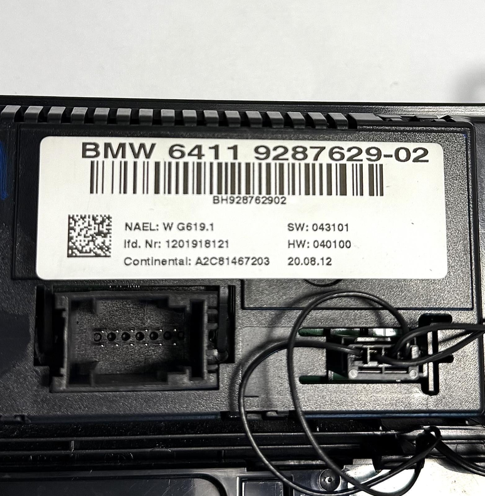2011-2014 BMW X3 HEATER A/C TEMPERATURE CLIMATE CONTROL W/ RADIO OEM