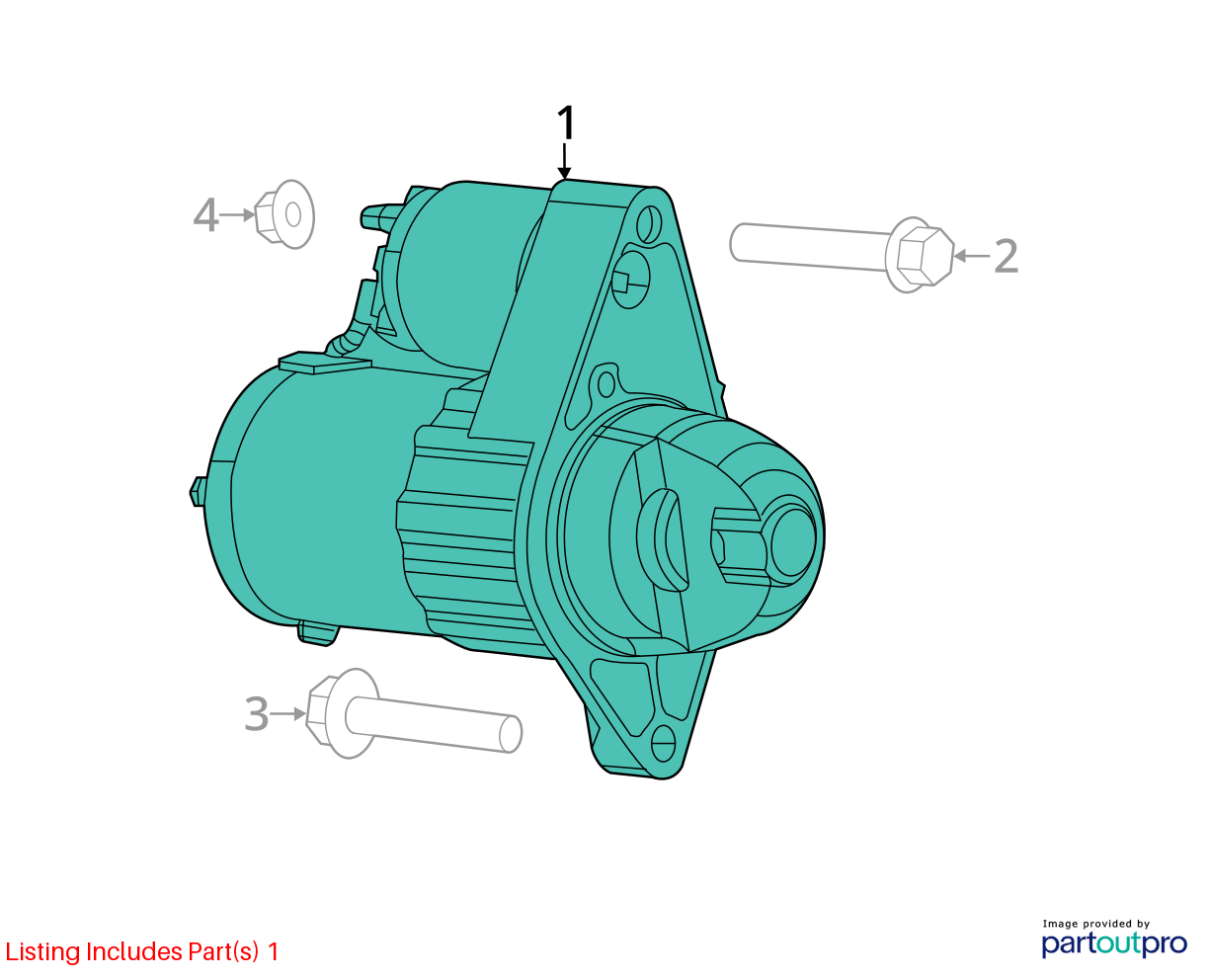 Used Starter Motor fits: 2013 Dodge Dart 2.0 Grade A