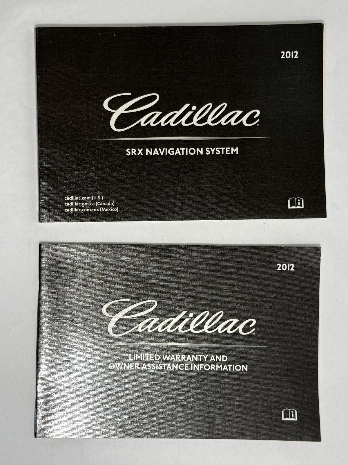 2012 CADILLAC SRX OWNERS MANUAL WITH LEATHER CASE OEM