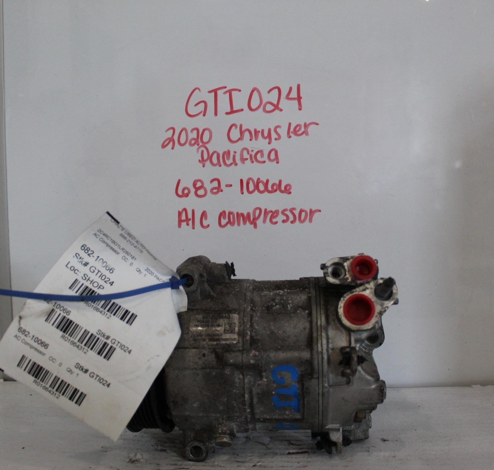 CHRYSLER PACIFICA Compressor w/rear AC 17 18 19 20